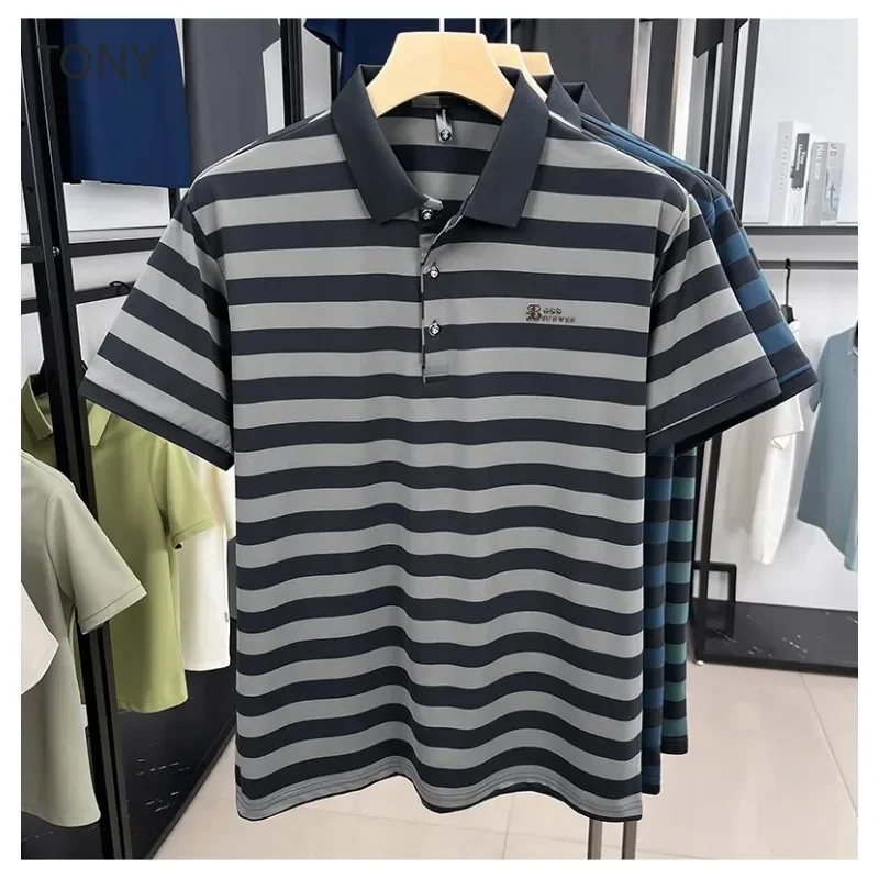 TONY Compression Gym Clothing Designer Summer 2025 New Short-sleeved Business Casual Woven Polo Men's Short-sleeved T Shirt
TONY Compression Gym Clothing Designer Summer 2025 New Short-sleeved Business Casual Woven Polo Men's Short-sleeved T Shirt