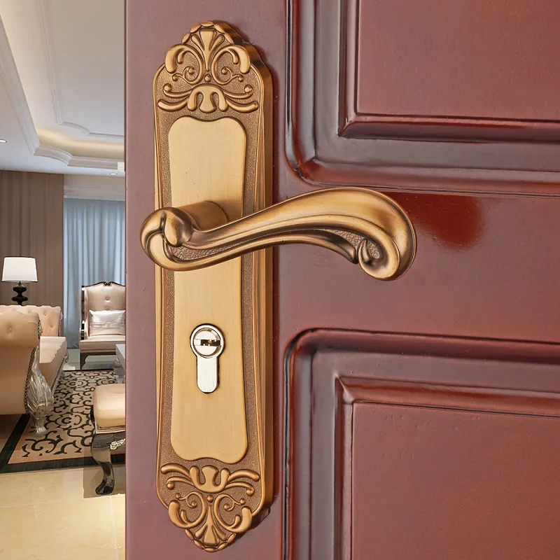 European Style Aluminum Alloy Yellow Antique Door Lock, Indoor Bedroom Room Door Lock, Simple Door Handle, Wooden
European Style Aluminum Alloy Yellow Antique Door Lock, Indoor Bedroom Room Door Lock, Simple Door Handle, Wooden