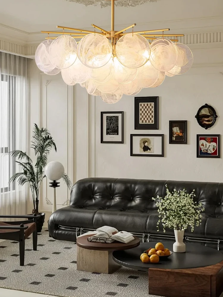 Классический стеклянный потолочный подвесной светильник во французском стиле, круглый роскошный домашний декор, белый светильник для гостиной, фойе, спальни
Классический стеклянный потолочный подвесной светильник во французском стиле, круглый роскошный домашний декор, белый светильник для гостиной, фойе, спальни