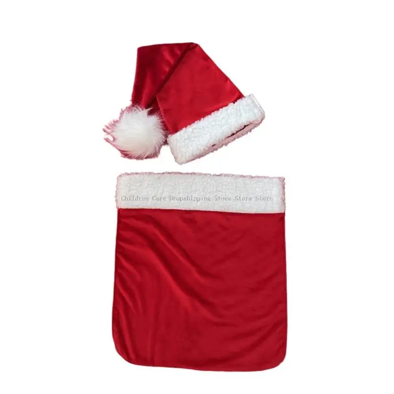 Newborn Christmas Santa Hats and Pocket Set Photography Props Polyester Costume
Newborn Christmas Santa Hats and Pocket Set Photography Props Polyester Costume