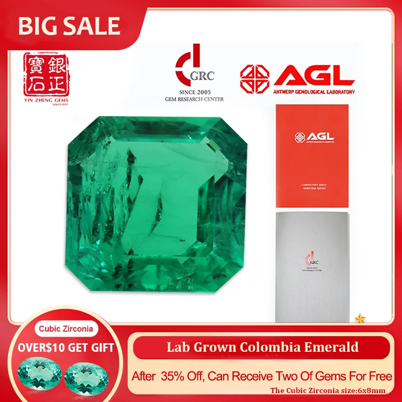 YinZheng Hydrothermal Colombia Emerald Asscher Shape Emerald Lab Grown With Selectable Certificate Lab Grown Emerald
YinZheng Hydrothermal Colombia Emerald Asscher Shape Emerald Lab Grown With Selectable Certificate Lab Grown Emerald