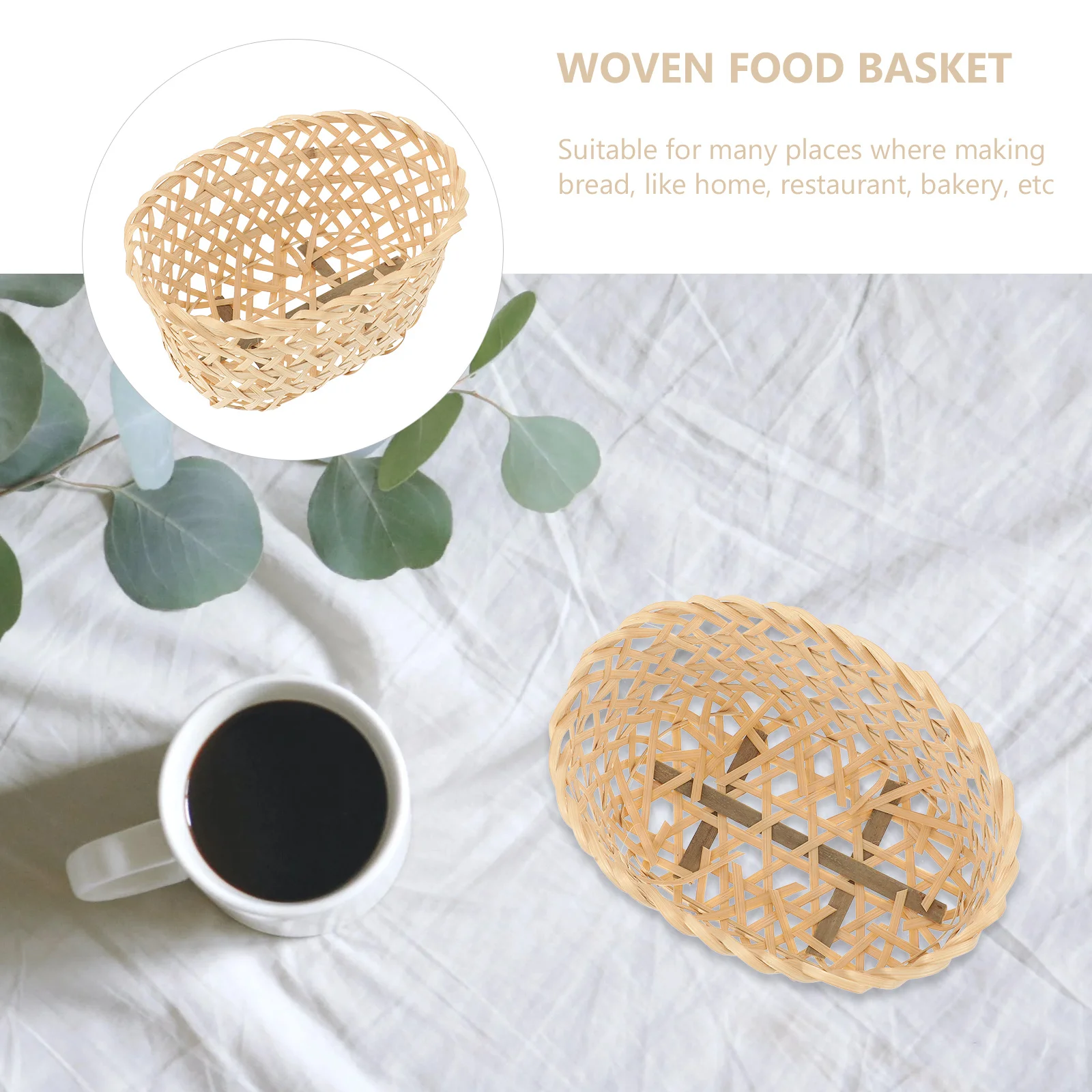 2Pcs Bamboo Woven Basket Multipurpose Storage Holder for Home Kitchen Fruit Snack Food Container Organizer
2Pcs Bamboo Woven Basket Multipurpose Storage Holder for Home Kitchen Fruit Snack Food Container Organizer