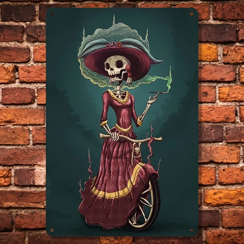 Day of The Dead Skull Metal Wall Sign, Aluminum, Boho Style Decor for Living Room, Home, Farmhouse, Door, Bar & Restaurant
Day of The Dead Skull Metal Wall Sign, Aluminum, Boho Style Decor for Living Room, Home, Farmhouse, Door, Bar & Restaurant
