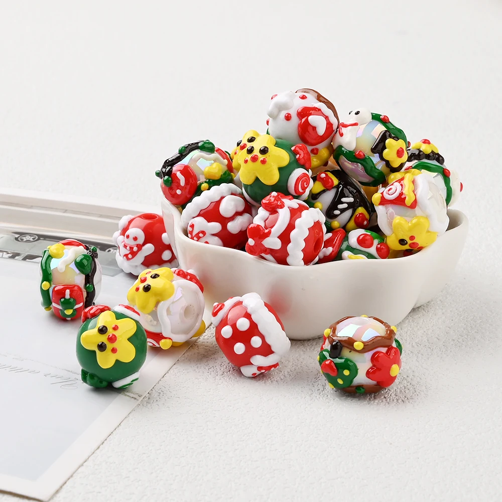 Набор из 10 бусин из смолы, рождественские круглые бусины, креативные смешанные бусины для браслетов «сделай сам», брелки, цепочки для телефонов, поделки
Набор из 10 бусин из смолы, рождественские круглые бусины, креативные смешанные бусины для браслетов «сделай сам», брелки, цепочки для телефонов, поделки