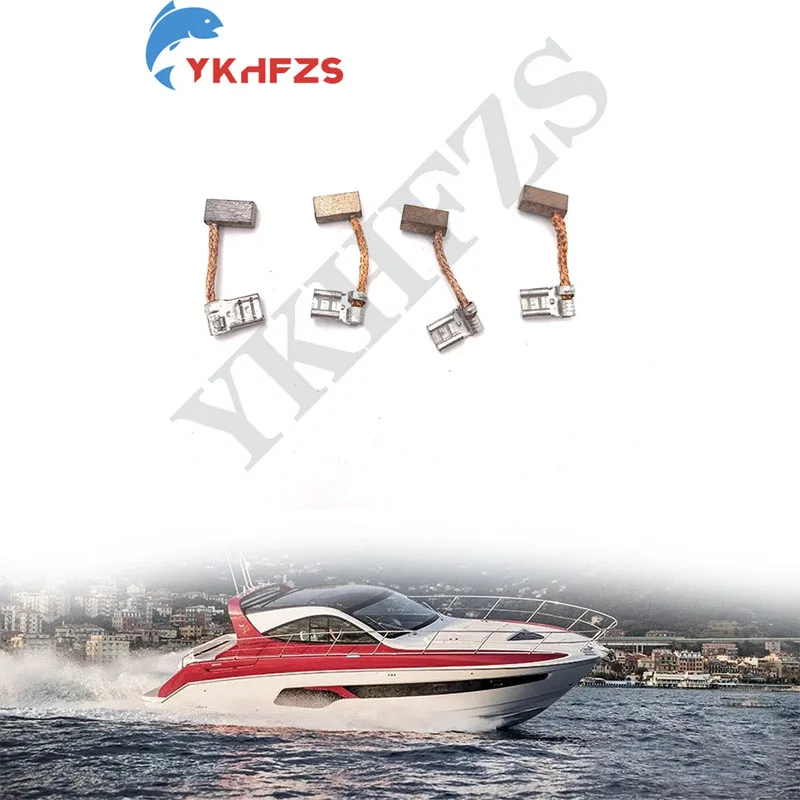 Комплект угольных щеток (4 шт.) для подвесных лодочных моторов Yamaha 4T 200HP 225HP 250HP 300HP, моторов трим-тилт 69J-43891-00 69J-43891
Комплект угольных щеток (4 шт.) для подвесных лодочных моторов Yamaha 4T 200HP 225HP 250HP 300HP, моторов трим-тилт 69J-43891-00 69J-43891