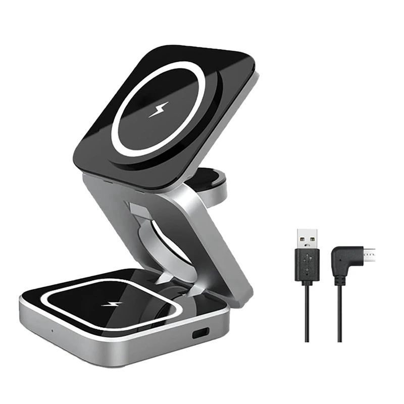 Беспроводное зарядное устройство 3 в 1, Магнитная подставка для Iphone 15 14 13 12 Pro Max Iwatch 8 7, док-станция для быстрой зарядки
Беспроводное зарядное устройство 3 в 1, Магнитная подставка для Iphone 15 14 13 12 Pro Max Iwatch 8 7, док-станция для быстрой зарядки