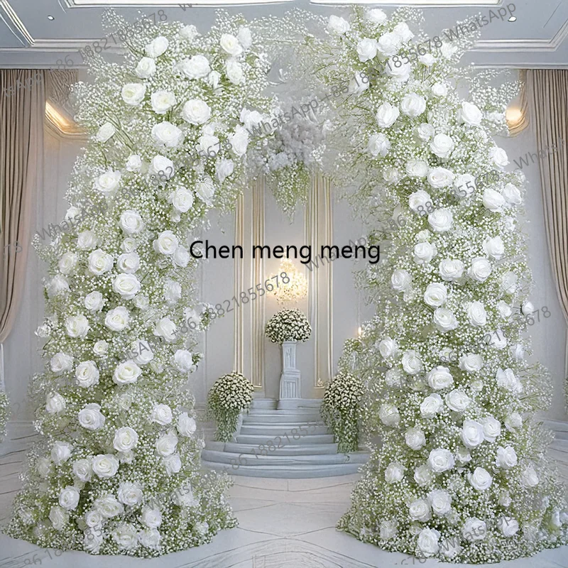 190x230CM Artificial Gypsophila Bull Horn Flower Wedding Decoration Arch Outdoor Activity Venue Decoration Flower Arrangement
190x230CM Artificial Gypsophila Bull Horn Flower Wedding Decoration Arch Outdoor Activity Venue Decoration Flower Arrangement