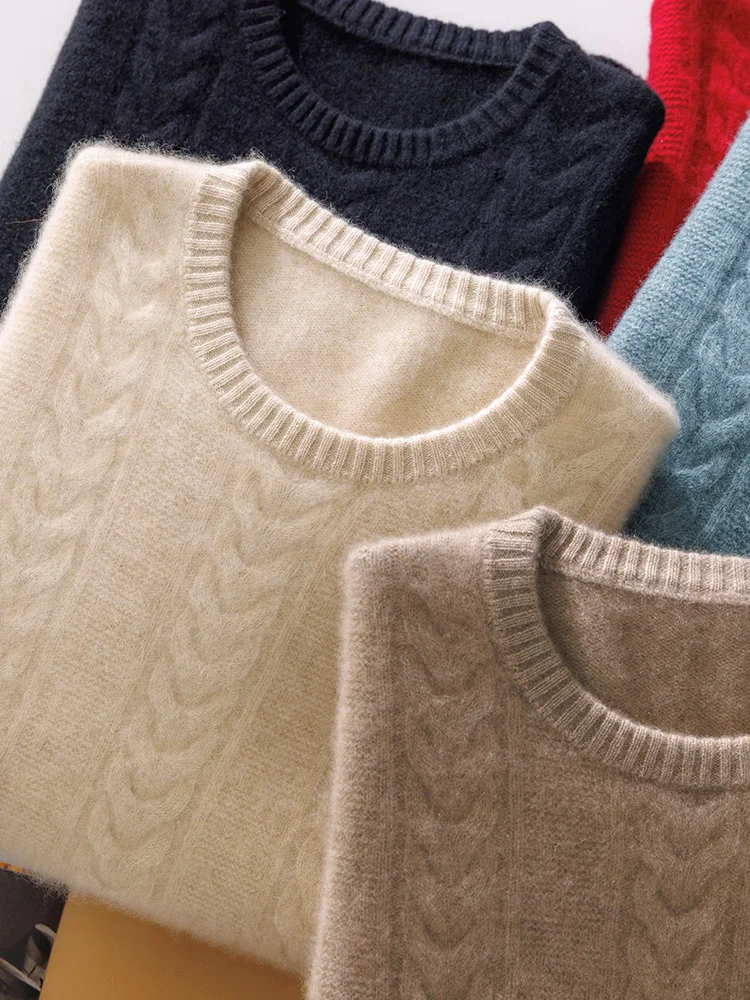 Men 100% Merino Wool Knitwear Sweater Spring Autumn Cashmere Pullover O-neck Long Sleeve Leaf Solid Color Business Clothing Tops
Men 100% Merino Wool Knitwear Sweater Spring Autumn Cashmere Pullover O-neck Long Sleeve Leaf Solid Color Business Clothing Tops