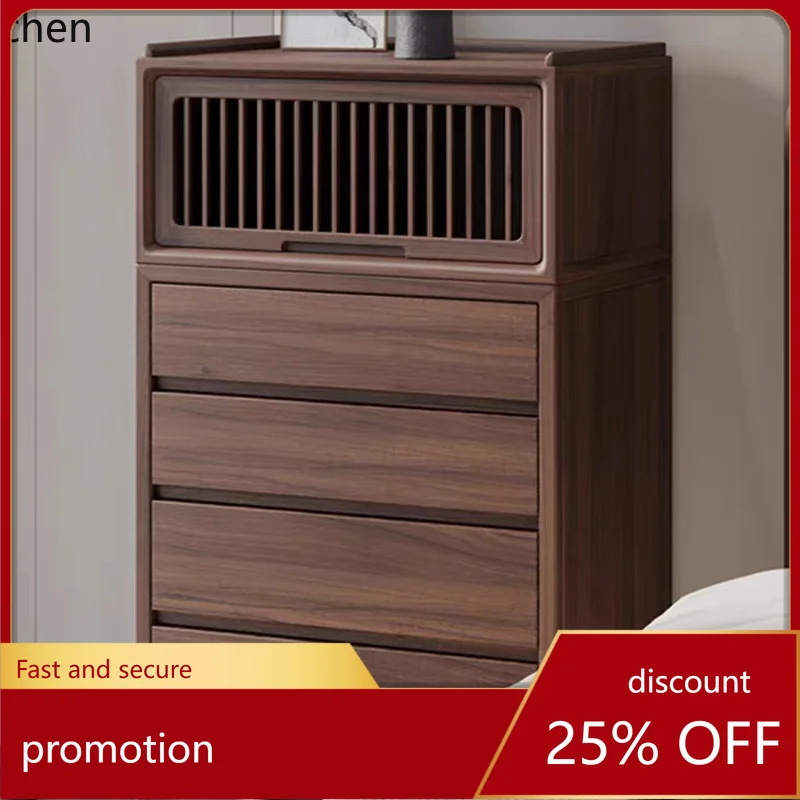 CZ Five-Drawer Black Walnut Bedroom Storage Cabinet Wall-Mounted Storage Cabinet Small Apartment Simple Chest of Drawers
CZ Five-Drawer Black Walnut Bedroom Storage Cabinet Wall-Mounted Storage Cabinet Small Apartment Simple Chest of Drawers