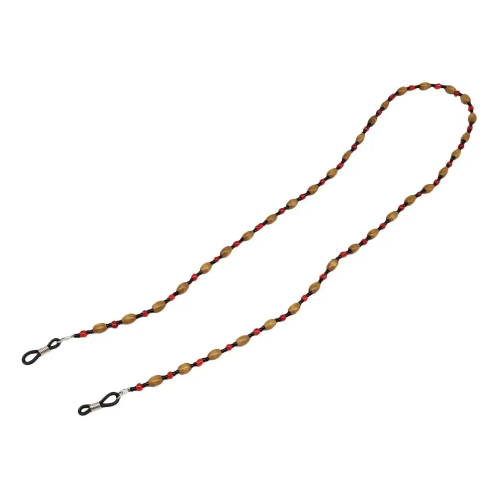 Wood Bead Eyeglass Chain Neck Strap Holder Adjustable Rubber Ends Stainless Steel Coils Anti Fall Design Glasses Accessories
Wood Bead Eyeglass Chain Neck Strap Holder Adjustable Rubber Ends Stainless Steel Coils Anti Fall Design Glasses Accessories