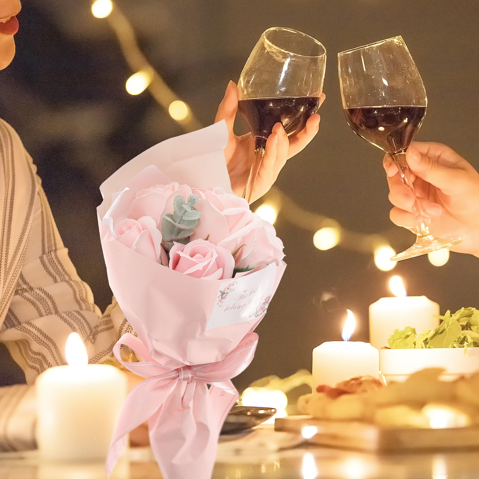 1Pcs Soap Flower Imitation Soap Rose Bouquet Fine Workmanship Exquisite Home Decoration Perfect Valentine's Day Surprise Gift
1Pcs Soap Flower Imitation Soap Rose Bouquet Fine Workmanship Exquisite Home Decoration Perfect Valentine's Day Surprise Gift