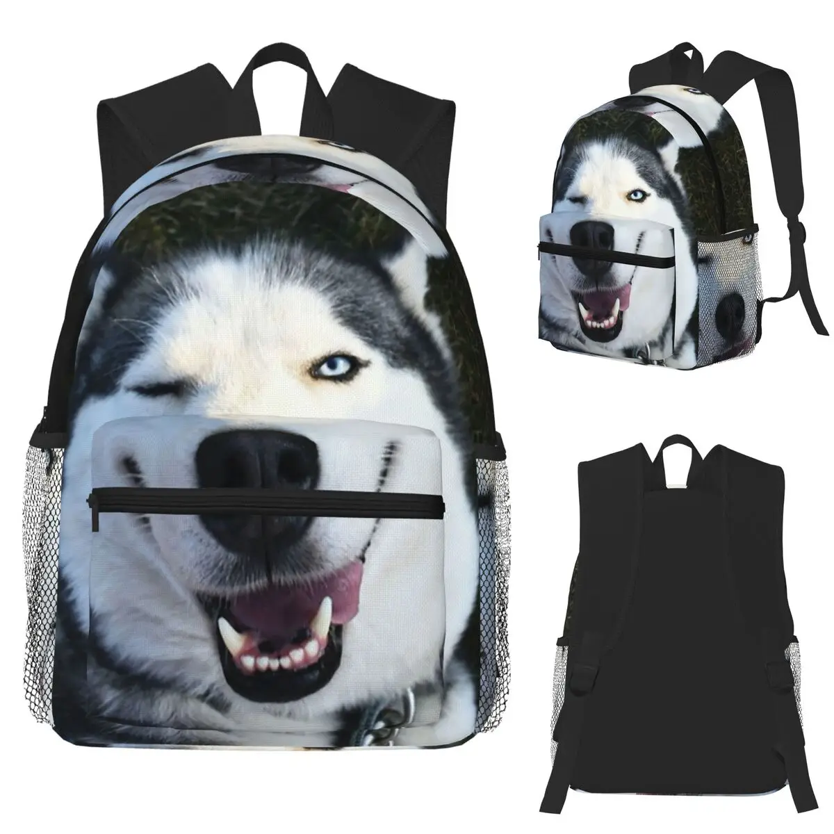 A Funny Face Siberian Husky Student Backpack School Bag Hiking Travel Daypack for Boys Girls Fashion Bookbag Shoulder Bags
A Funny Face Siberian Husky Student Backpack School Bag Hiking Travel Daypack for Boys Girls Fashion Bookbag Shoulder Bags