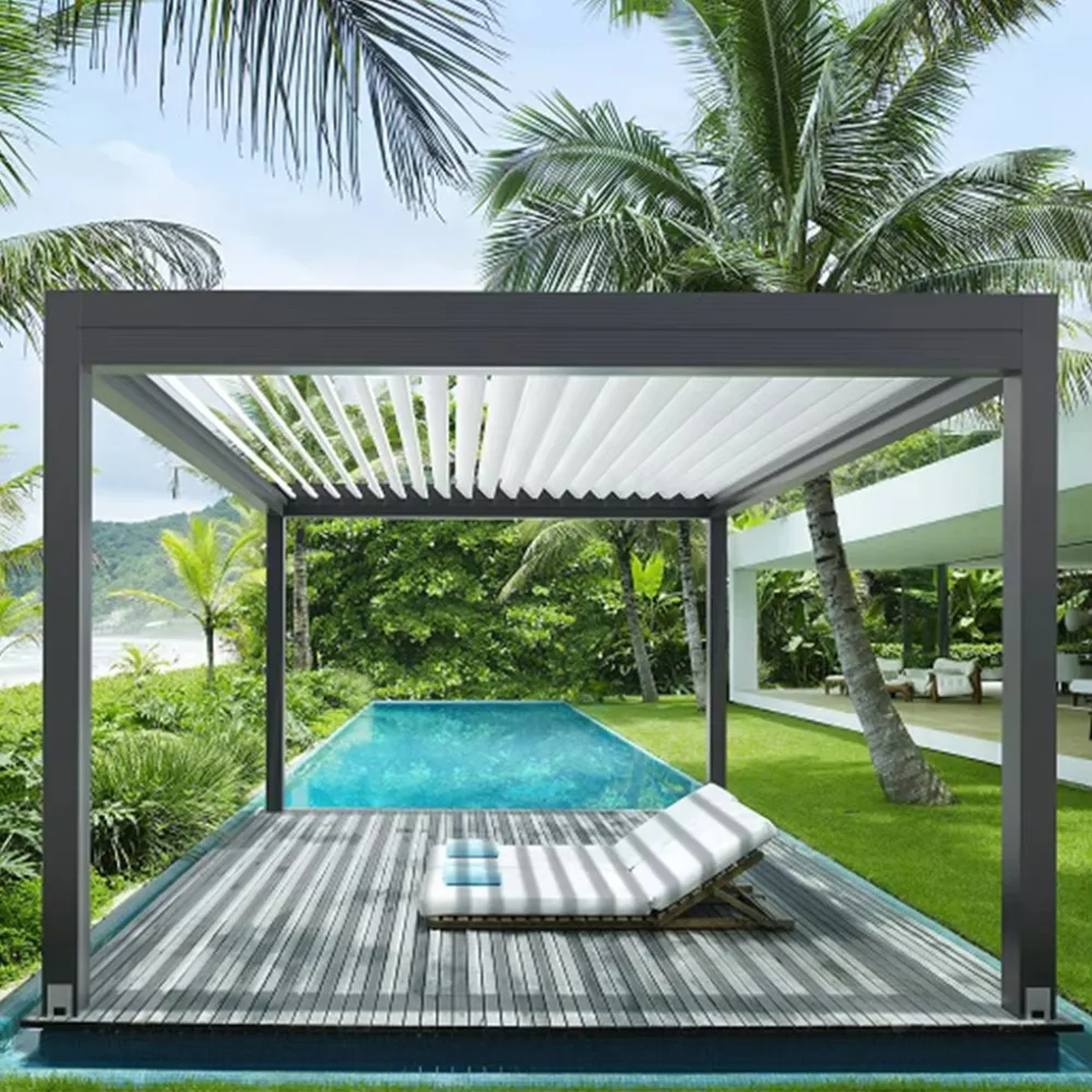 Electric Aluminum Frame Louvered Pergola, Waterproof Decorative Outdoor Gazebo With LED Lights For Garden Patio Backyard
Electric Aluminum Frame Louvered Pergola, Waterproof Decorative Outdoor Gazebo With LED Lights For Garden Patio Backyard