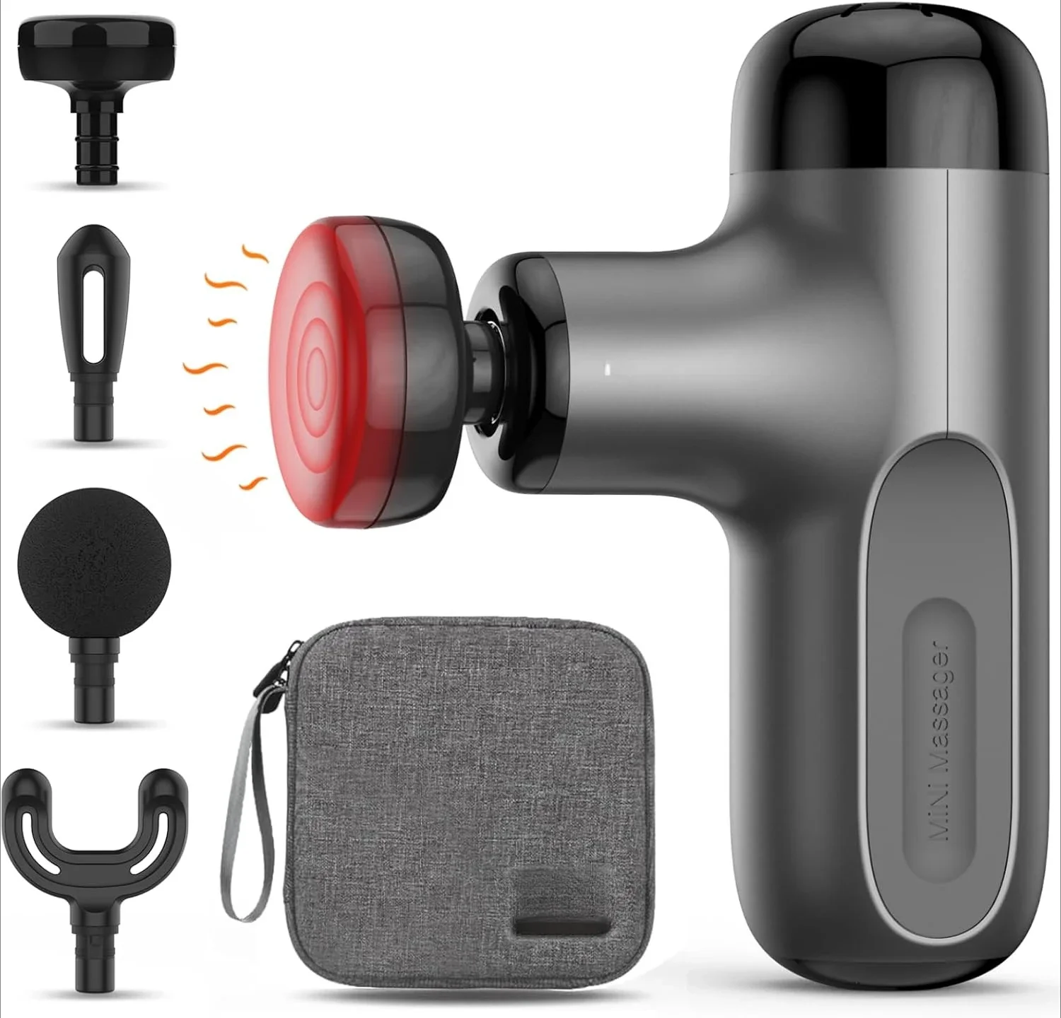 Mini Massage Gun with Heat, Deep Tissue Massage Gun, Portable Percussion Muscle Massager with 4 Massage Heads for Athletes
Mini Massage Gun with Heat, Deep Tissue Massage Gun, Portable Percussion Muscle Massager with 4 Massage Heads for Athletes