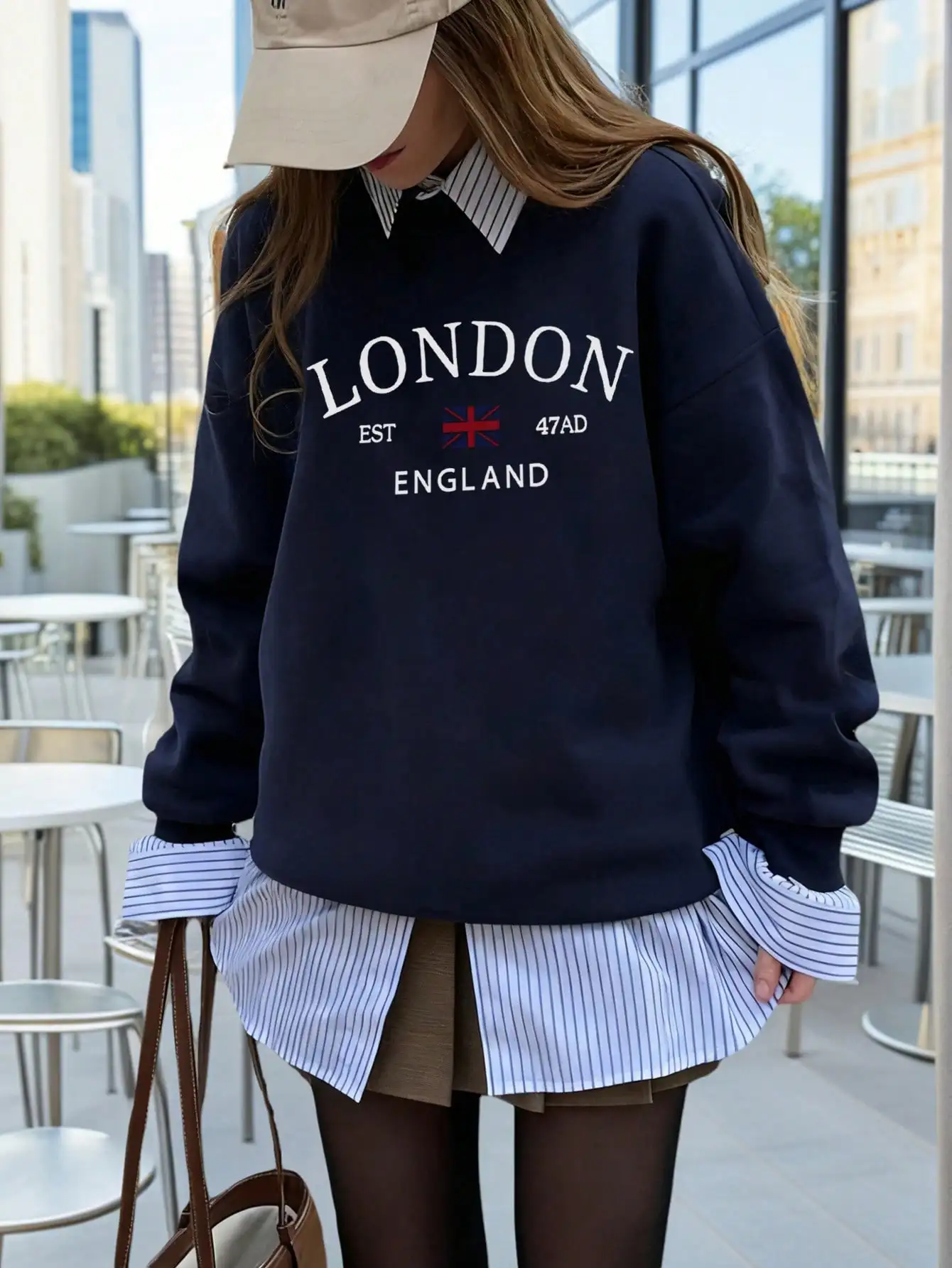 Женская толстовка с принтом «Лондон, Англия», повседневный оверсайз стиль для осени и зимы
Женская толстовка с принтом «Лондон, Англия», повседневный оверсайз стиль для осени и зимы