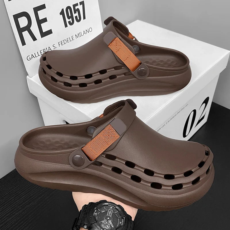 Hot Sale Brown Garden Sandals Man Comfort Eva Men's Summer Sandals Outdoor Lightweight Clogs Sandals For Man chanclas de hombre
Hot Sale Brown Garden Sandals Man Comfort Eva Men's Summer Sandals Outdoor Lightweight Clogs Sandals For Man chanclas de hombre