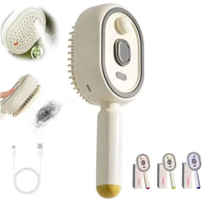 2-In-1 Electric Spray Hair Brush Misting Hair Brush with Water Spray Reduce Frizz Anti-Static Retractable Steam Massage Comb
2-In-1 Electric Spray Hair Brush Misting Hair Brush with Water Spray Reduce Frizz Anti-Static Retractable Steam Massage Comb