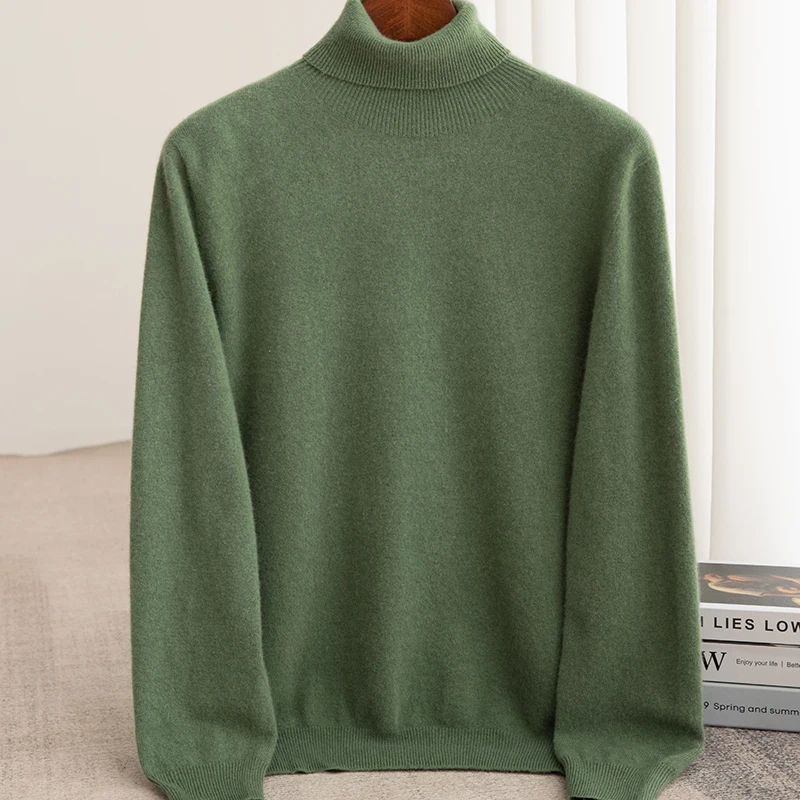 Autumn and winter solid color turtleneck 100% pure wool loose fashion pullover knitted cashmere sweater
Autumn and winter solid color turtleneck 100% pure wool loose fashion pullover knitted cashmere sweater