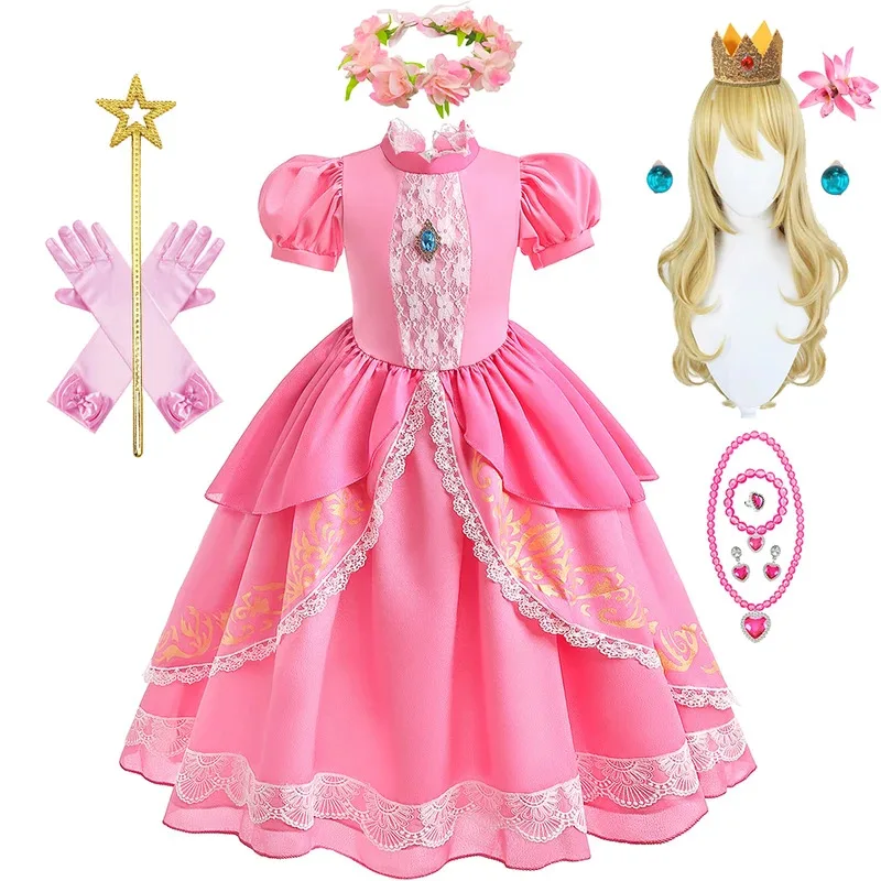 Deluxe Peach Princess Dress Girl Birthday Party Costume Halloween Fantasy Anime Role Playing Ball Gown Child Elegant Outfits
Deluxe Peach Princess Dress Girl Birthday Party Costume Halloween Fantasy Anime Role Playing Ball Gown Child Elegant Outfits