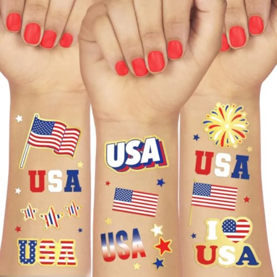 Fourt of July rations Tattoos - 70 sty Red W and Blue Party Supplies, 4t of July, USA Flag, Memorial Day
Fourt of July rations Tattoos - 70 sty Red W and Blue Party Supplies, 4t of July, USA Flag, Memorial Day