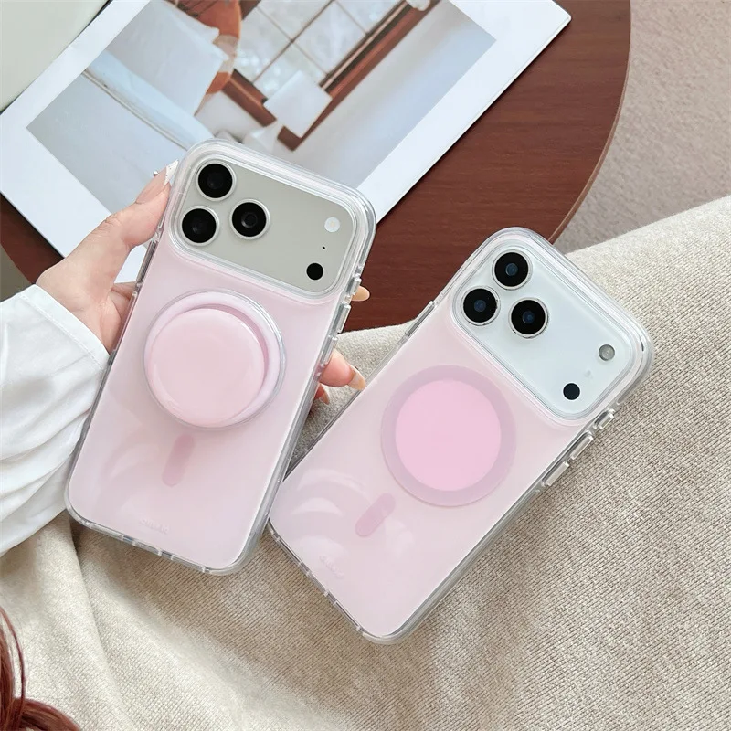Pink Magnetic Phone Grop Holder Solid Color Desktop Stand Support Bracket Cell Decor Accessories Magnet Foldable Finger Socket
Pink Magnetic Phone Grop Holder Solid Color Desktop Stand Support Bracket Cell Decor Accessories Magnet Foldable Finger Socket