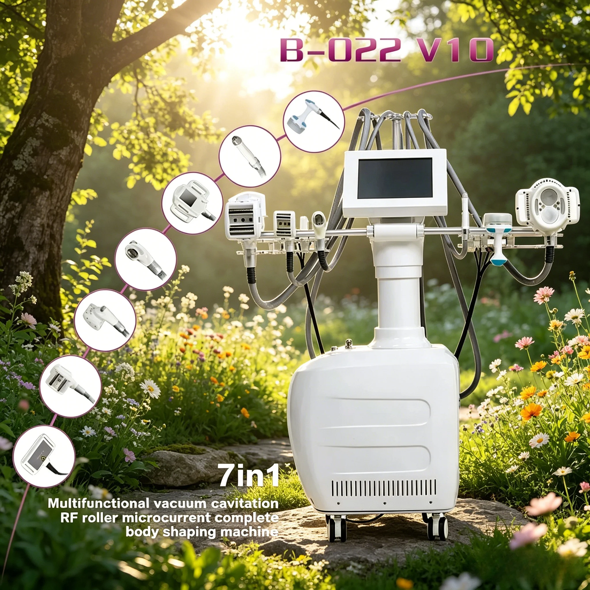 7 In 1 Multifunctional V10 Velashape Slimming System Vacuum RF Roller Full Body Shaping Facial Anti-Aging Machine CE ROHS
7 In 1 Multifunctional V10 Velashape Slimming System Vacuum RF Roller Full Body Shaping Facial Anti-Aging Machine CE ROHS