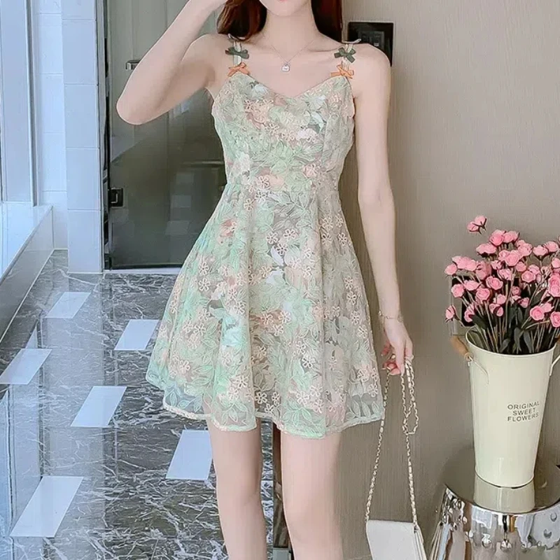 Flattering Women's Clothing Summer Pullover Bow Casual V-Neck Camisole Hook Flower Hollow Plant&Flowers Knee Skirts Dresses ZT73
Flattering Women's Clothing Summer Pullover Bow Casual V-Neck Camisole Hook Flower Hollow Plant&Flowers Knee Skirts Dresses ZT73