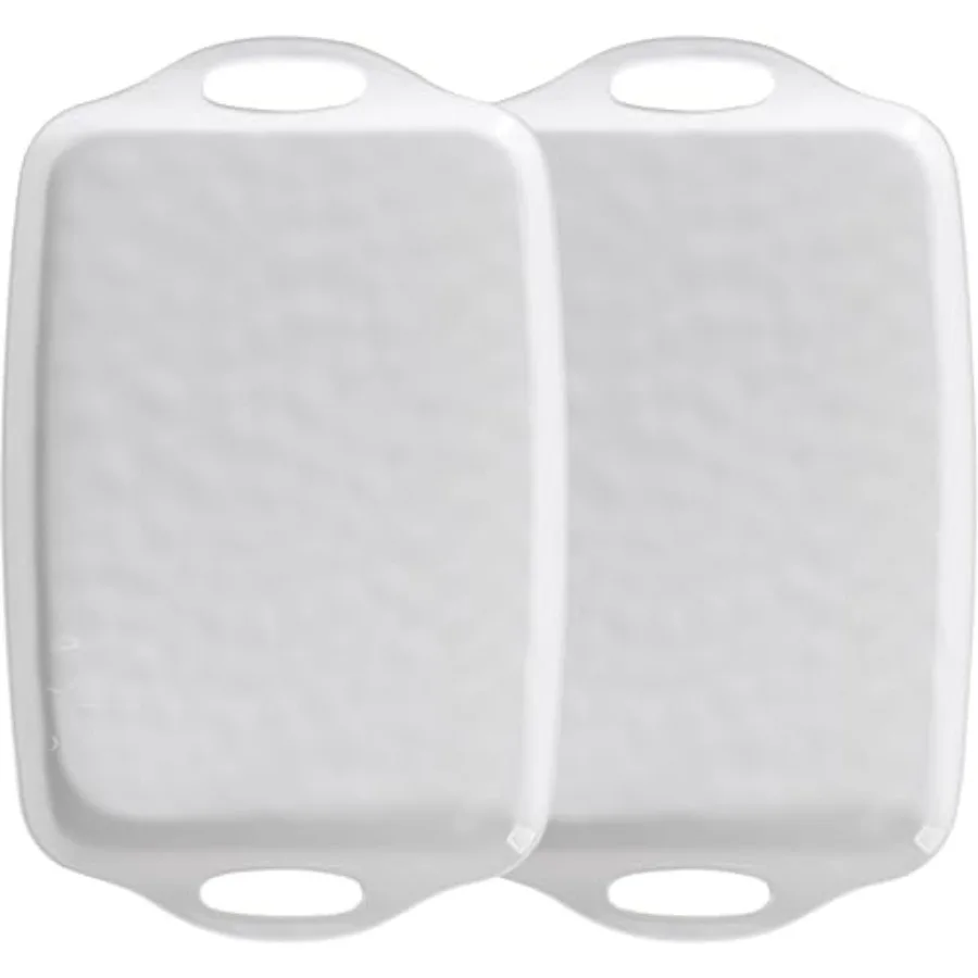 Large Serving Tray with Handle 19"x12" Rectangular Melamine Serving Platters Set of 2 Kitchen Food and BBQ ServingTray Breakfas
Large Serving Tray with Handle 19"x12" Rectangular Melamine Serving Platters Set of 2 Kitchen Food and BBQ ServingTray Breakfas