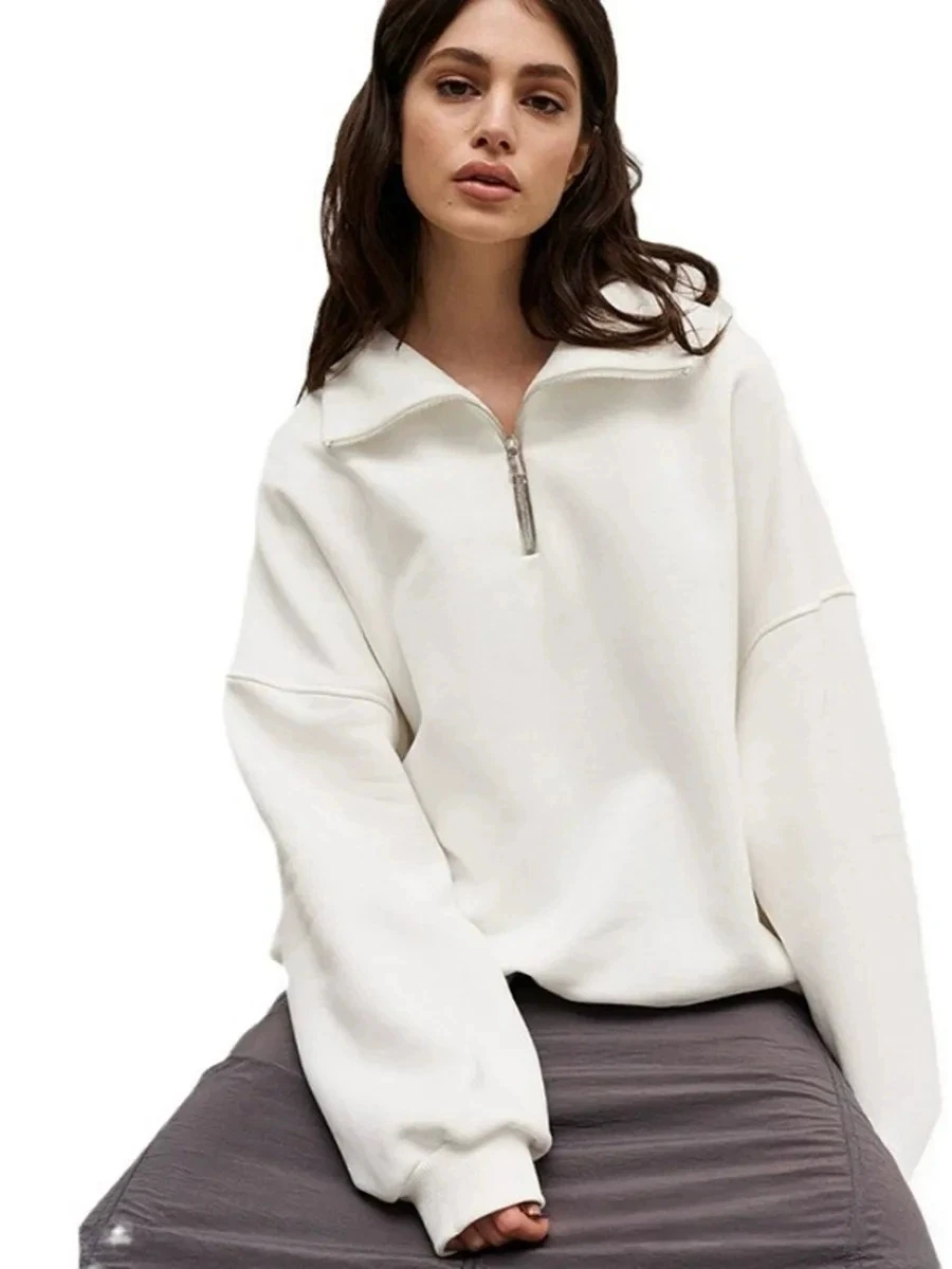 Свободная модная толстовка с принтом на молнии, с воротником, повседневная, универсальная, удобная, с длинными рукавами, для осени
Свободная модная толстовка с принтом на молнии, с воротником, повседневная, универсальная, удобная, с длинными рукавами, для осени