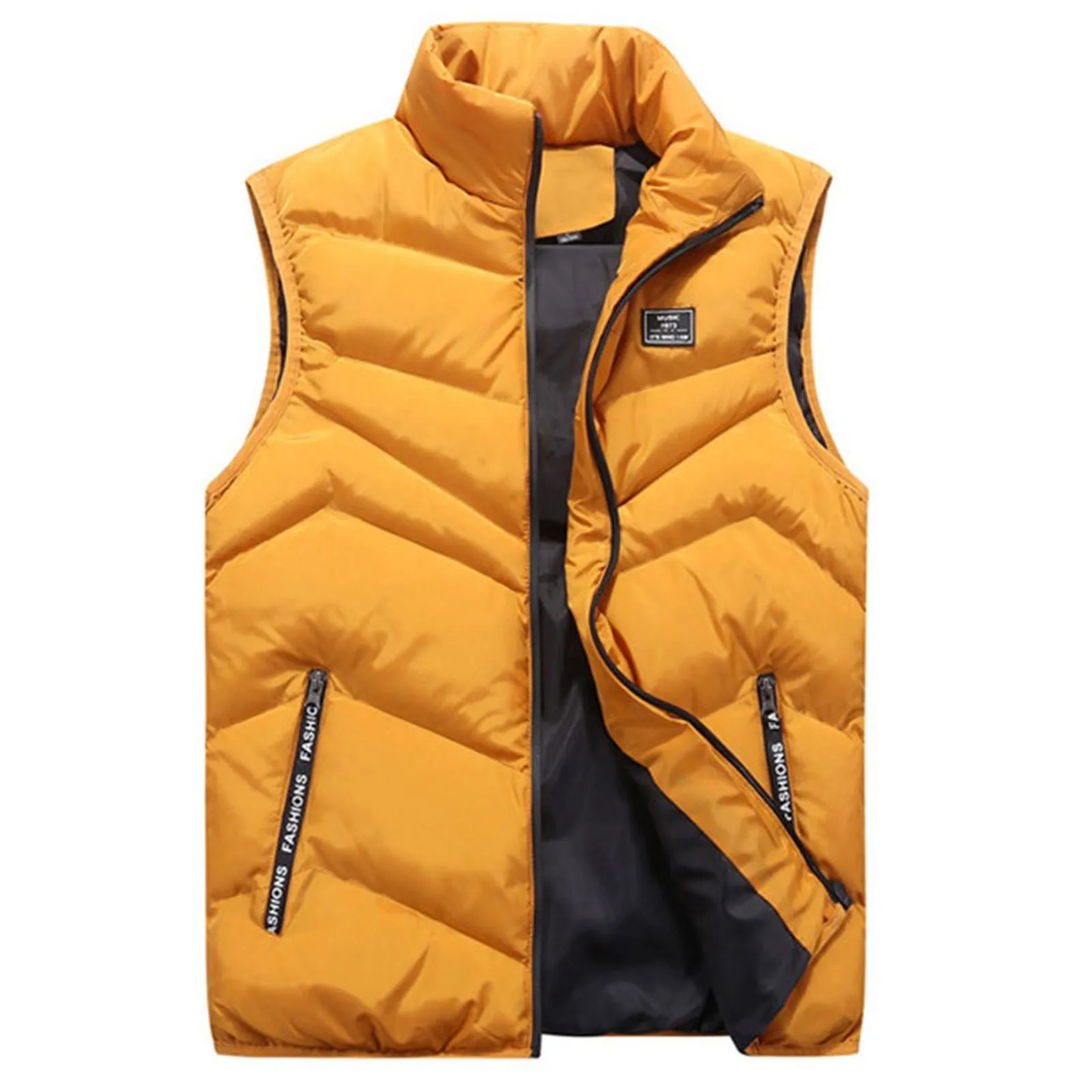 Men Stand Collar Vest Jackets Tops Simple Solid Color Zipper Waistcoat Winter Outdoor Causal Hiking Travel Warm Color Vests
Men Stand Collar Vest Jackets Tops Simple Solid Color Zipper Waistcoat Winter Outdoor Causal Hiking Travel Warm Color Vests