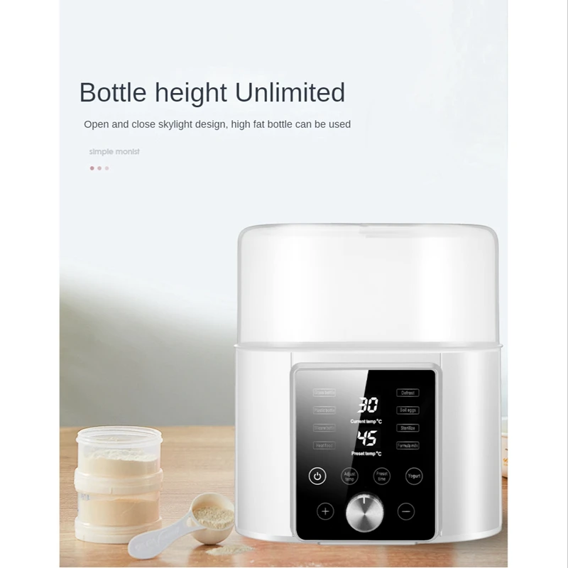 Baby Bottle Warmer 2-In-1 Milk Warmer For Breastmilk Baby Food Heater With Timer Sterili-Zing Function EU Plug
Baby Bottle Warmer 2-In-1 Milk Warmer For Breastmilk Baby Food Heater With Timer Sterili-Zing Function EU Plug