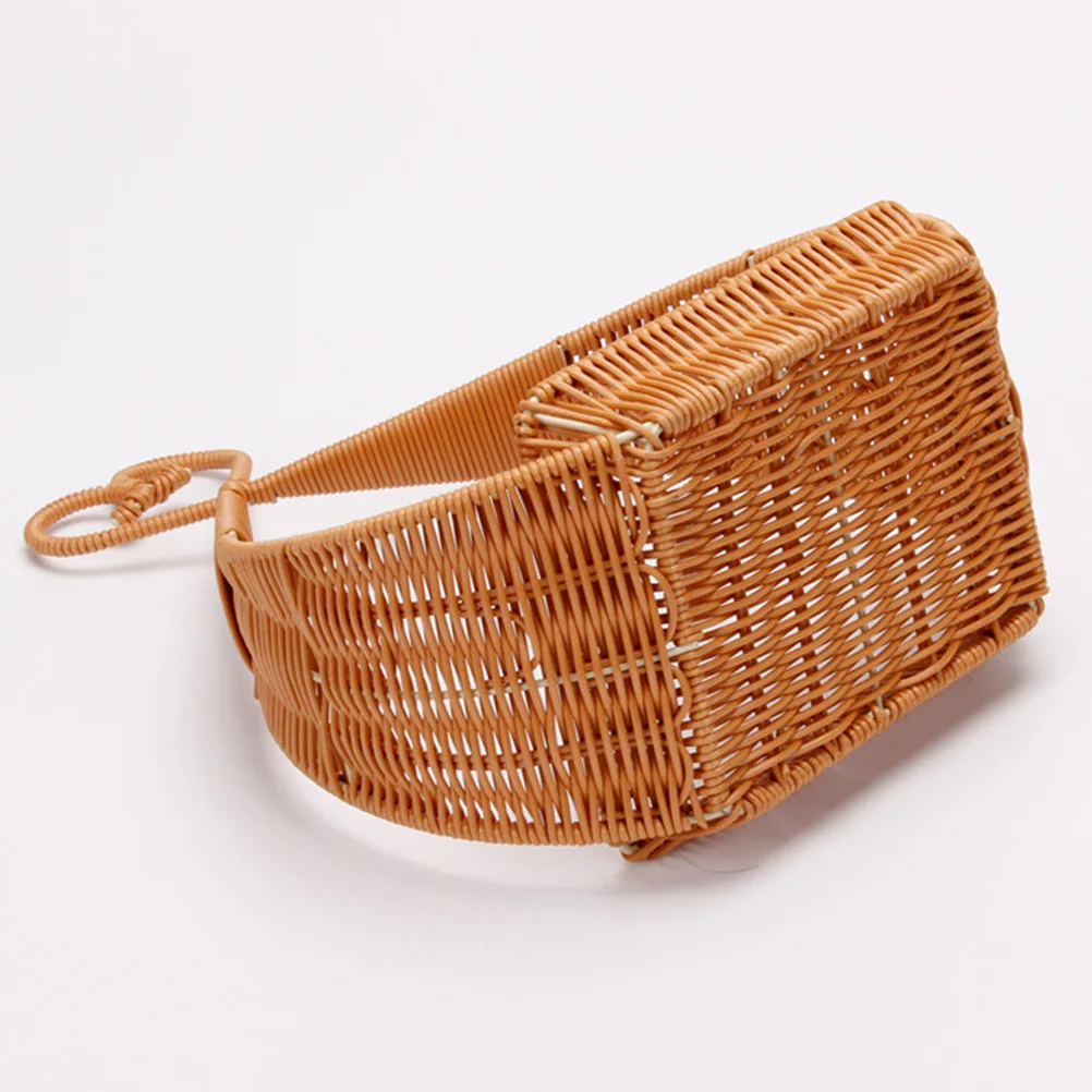 Plastic H woven Fruit Basket Light Brown Woven Storage Portable Empty Gift Retro Color Dust Proof Cover Smooth Edge Household
Plastic H woven Fruit Basket Light Brown Woven Storage Portable Empty Gift Retro Color Dust Proof Cover Smooth Edge Household