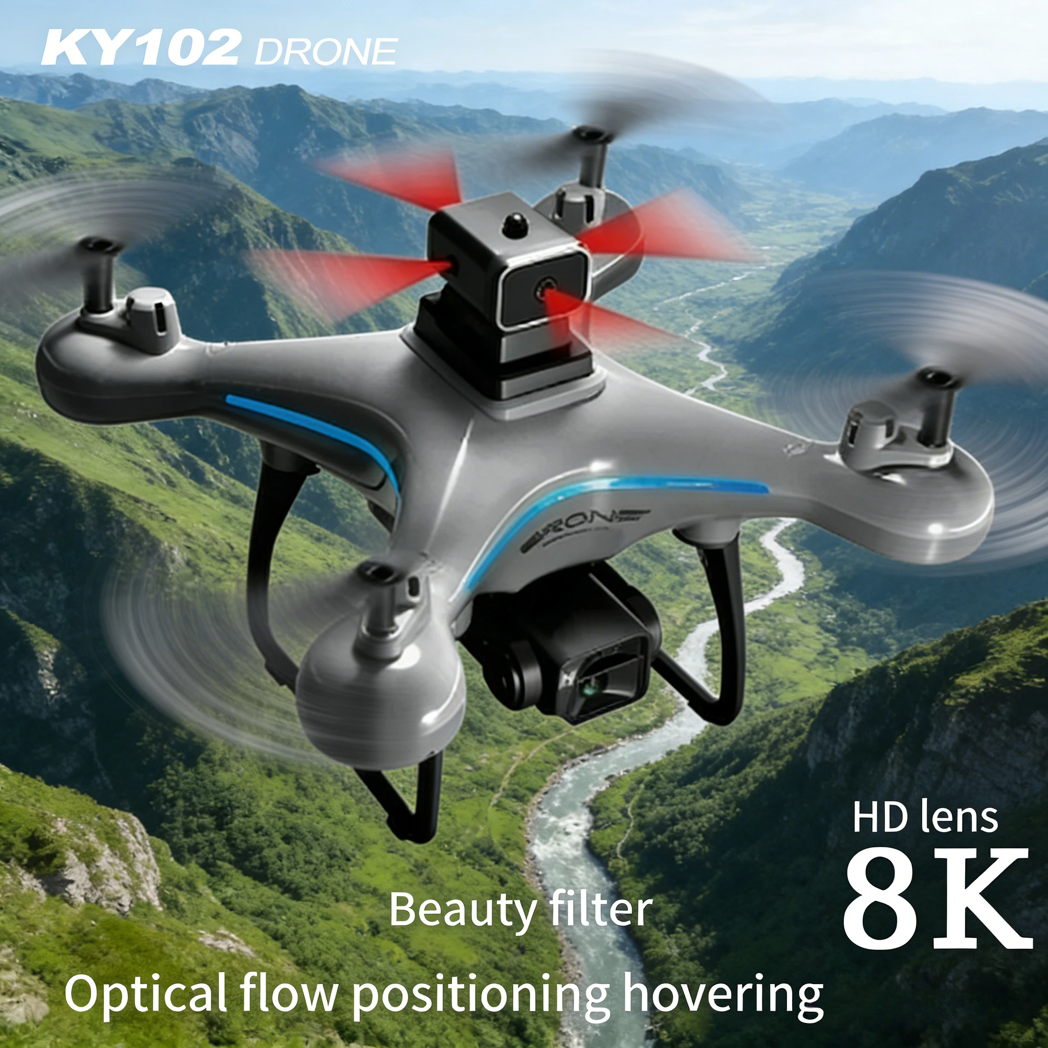 KY102 4K Professional Dual Camera Drone | 360° Obstacle Avoidance Optical Flow RC Quadcopter
KY102 4K Professional Dual Camera Drone | 360° Obstacle Avoidance Optical Flow RC Quadcopter