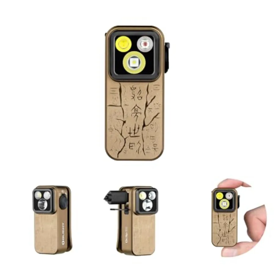 Oclip Pro EDC Flashlight Clip-on Light, Rechargeable 500 Lumens with Three Lighting Solutions Type-C Charging, Magnetic Flash L
Oclip Pro EDC Flashlight Clip-on Light, Rechargeable 500 Lumens with Three Lighting Solutions Type-C Charging, Magnetic Flash L