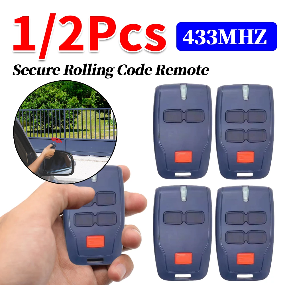 1/2Pcs 433MHZ Secure Rolling Code Remote Self-searching Rolling Driveway Gate Opener Sliding Gate Control Remote for Garage Door
1/2Pcs 433MHZ Secure Rolling Code Remote Self-searching Rolling Driveway Gate Opener Sliding Gate Control Remote for Garage Door