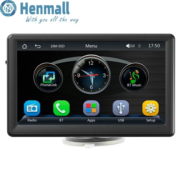 HENMALL автомобильный MP5-плеер B500W 7 дюймов 1DIN Android автомобильный сенсорный экран Bluetooth с беспроводным Carplay
HENMALL автомобильный MP5-плеер B500W 7 дюймов 1DIN Android автомобильный сенсорный экран Bluetooth с беспроводным Carplay