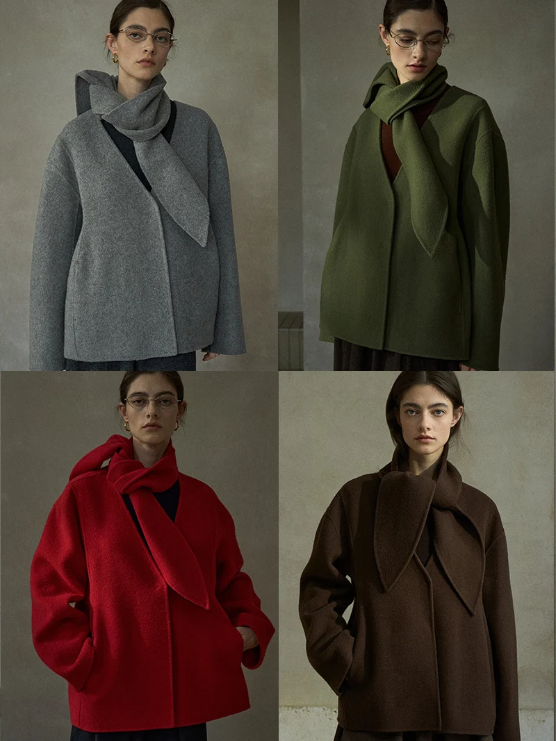 Дизайнерский шарф TINNTINN с кроличьими ушками, 100% шерсть, двусторонний твидовый жакет, осеннее пальто с длинными рукавами для повседневной носки
Дизайнерский шарф TINNTINN с кроличьими ушками, 100% шерсть, двусторонний твидовый жакет, осеннее пальто с длинными рукавами для повседневной носки