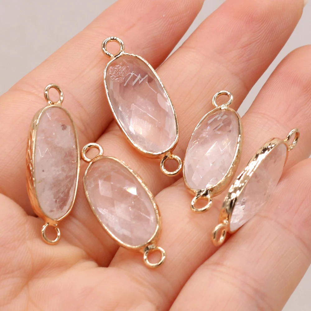 10PCS Wholesale Price Natural Clear Quartz Jewelry Connector Pendant For Jewelry Making DIY Necklace Accessories Charms Gift
10PCS Wholesale Price Natural Clear Quartz Jewelry Connector Pendant For Jewelry Making DIY Necklace Accessories Charms Gift