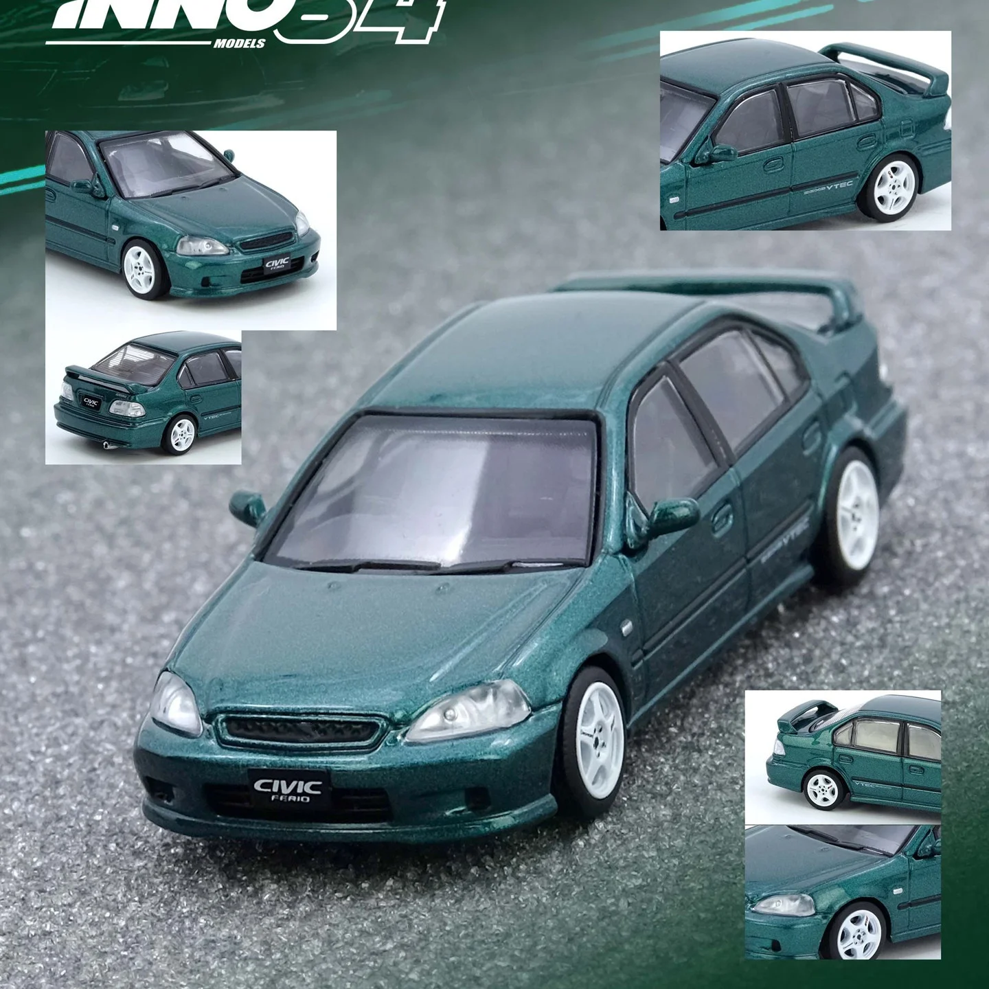 INNO 1:64 EKS Civic CIVIC Ferio Si EK Green Alloy Car Model Collection Gift
INNO 1:64 EKS Civic CIVIC Ferio Si EK Green Alloy Car Model Collection Gift
