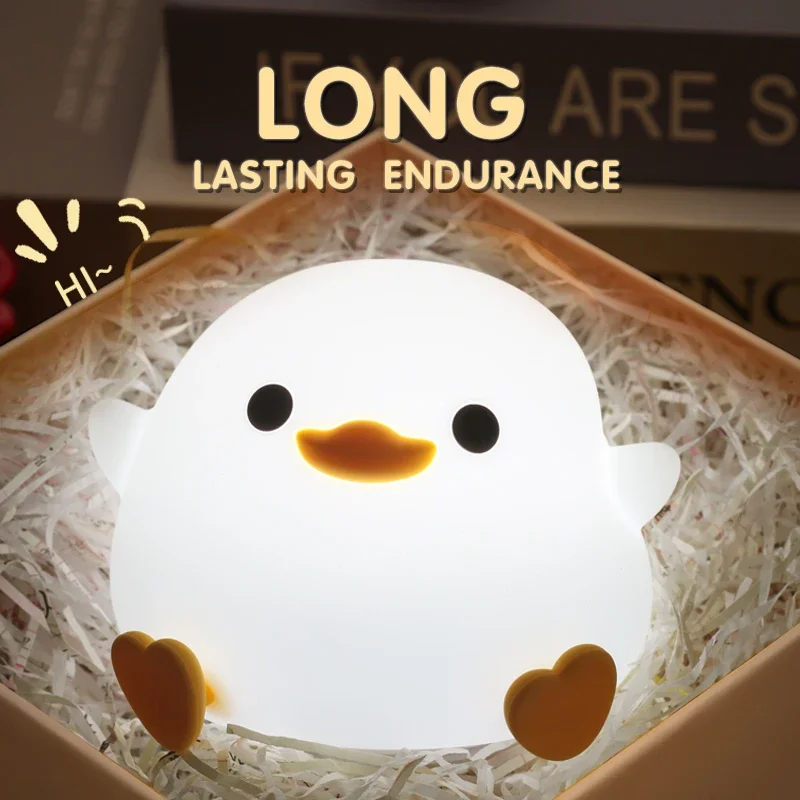 Cute Duck Silicone LED Bedside Lamp Night Light Cartoon Animals Silicone Dimmable Nursery Nightlight Rechargeable Baby Bedrooms
Cute Duck Silicone LED Bedside Lamp Night Light Cartoon Animals Silicone Dimmable Nursery Nightlight Rechargeable Baby Bedrooms