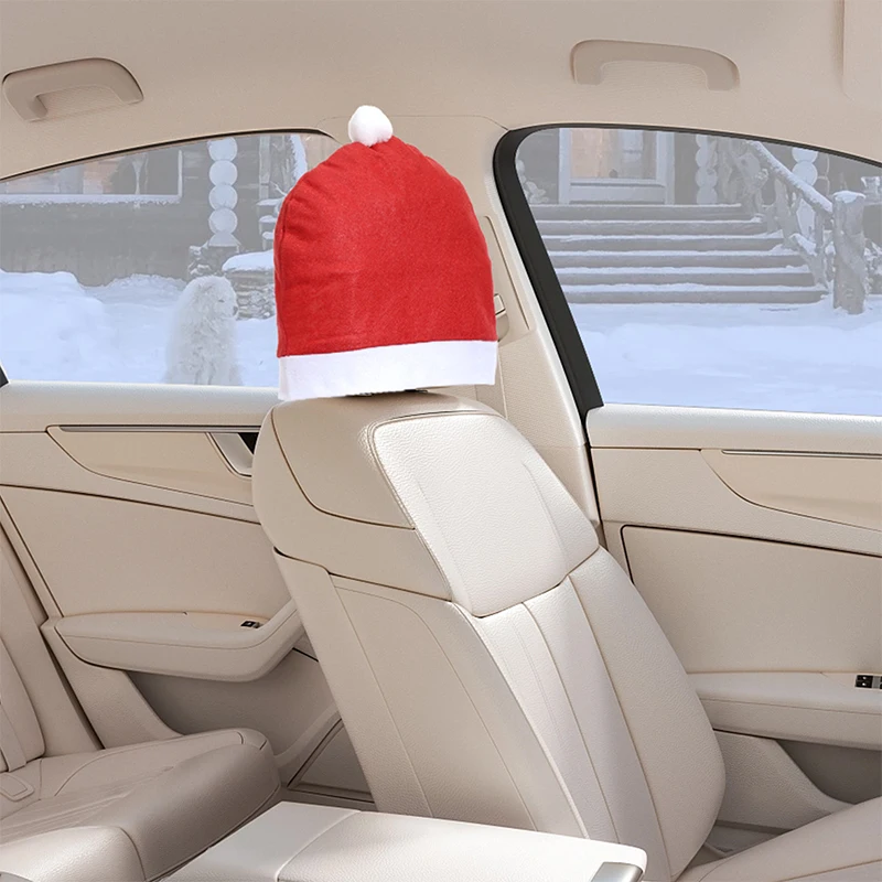 1/2Pcs Christmas Santa Hat Design Car Seat Covers - Holiday Front & Back Seat Headrest Protectors Car Interior Decor
1/2Pcs Christmas Santa Hat Design Car Seat Covers - Holiday Front & Back Seat Headrest Protectors Car Interior Decor