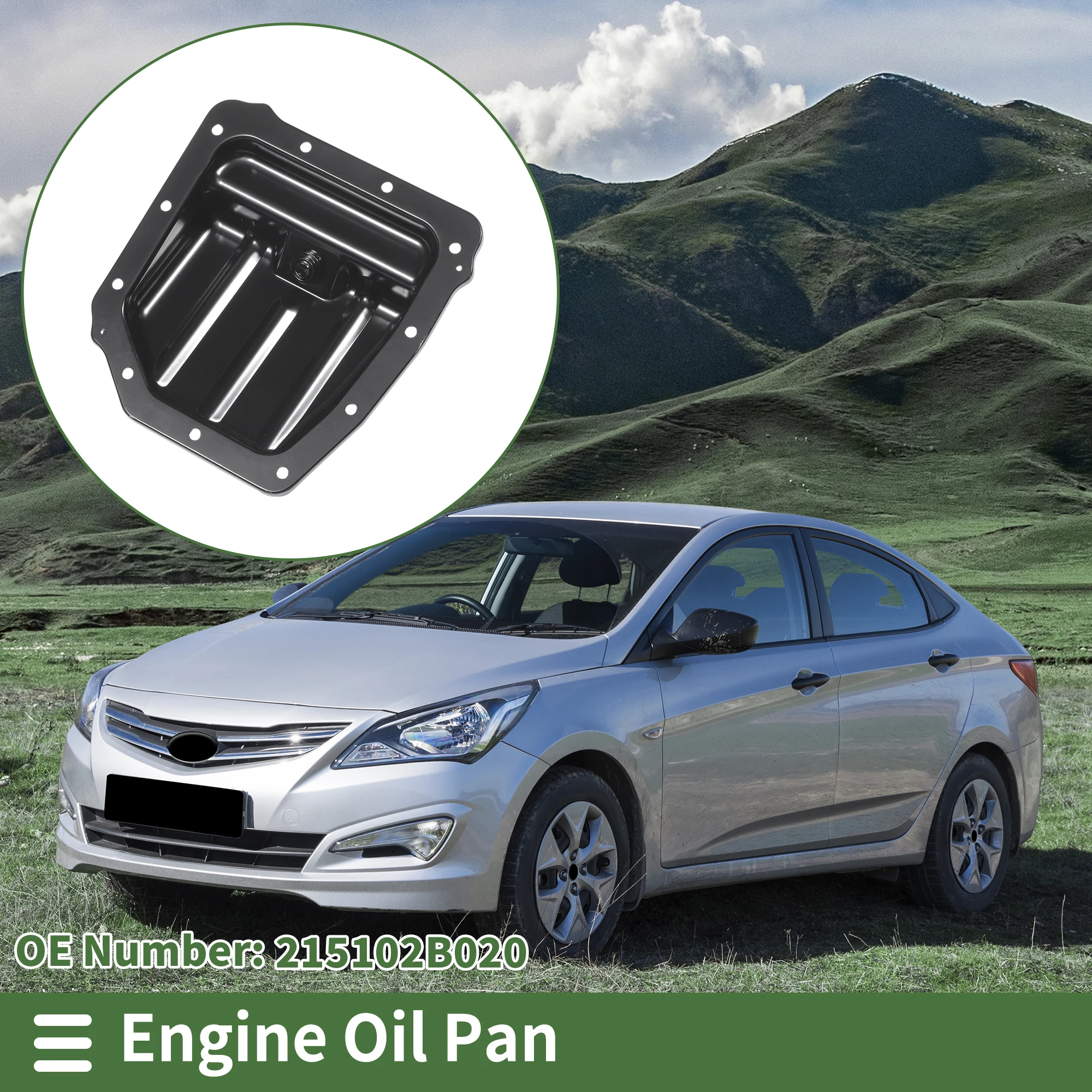 UXCELL 1 Pc No.215102B020 Engine Oil Pan for Hyundai Accent IV 2010-2018 Iron Black
UXCELL 1 Pc No.215102B020 Engine Oil Pan for Hyundai Accent IV 2010-2018 Iron Black