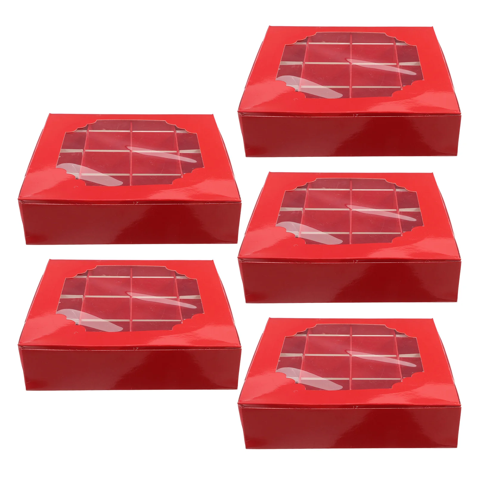 5 Pcs Chocolate Rose Box Elegant Design Valentine New Year Wedding Square Window Gift Boxes Paper Packaging Treat Containers
5 Pcs Chocolate Rose Box Elegant Design Valentine New Year Wedding Square Window Gift Boxes Paper Packaging Treat Containers