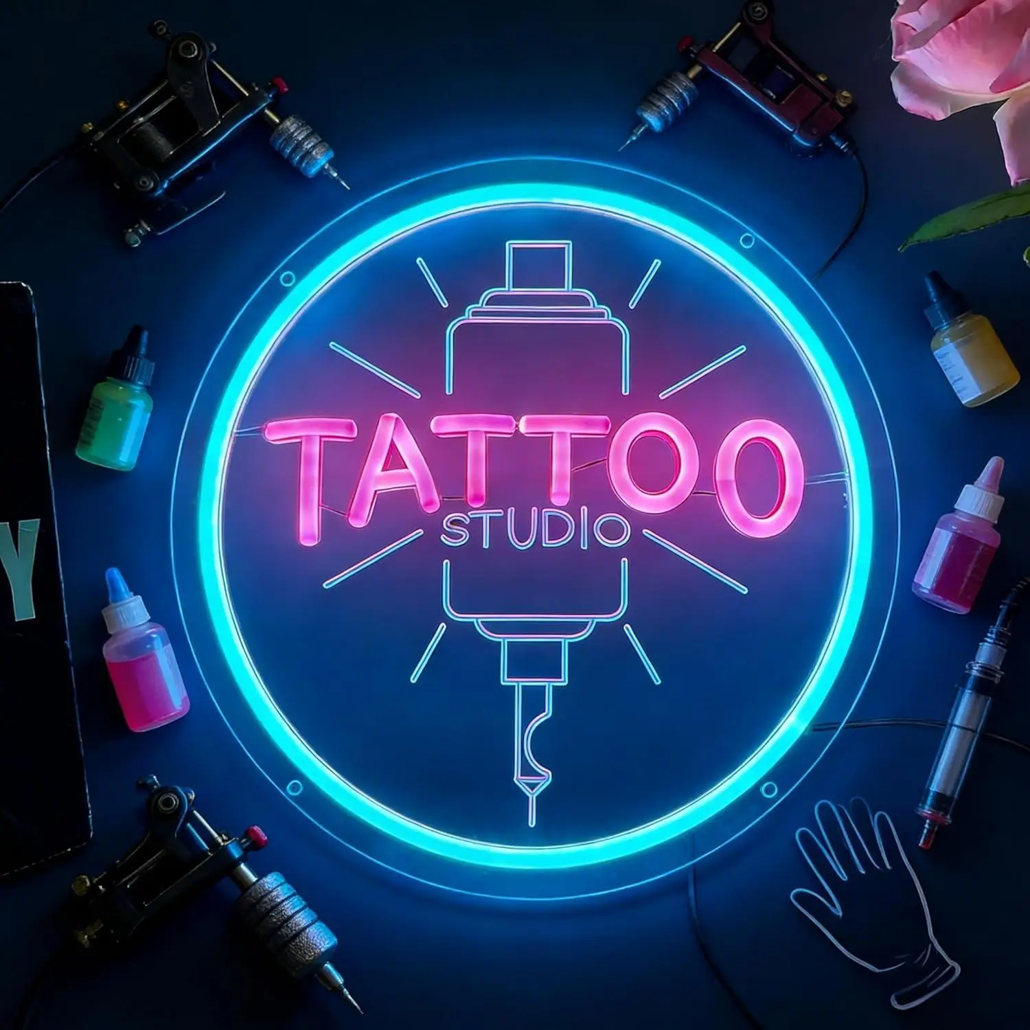 TATTOO Studio Neon Sign USB Powered LED Dimmable Neon Lights for Tattoo Shop Business Stores Wall Art Decor Signboard Light
TATTOO Studio Neon Sign USB Powered LED Dimmable Neon Lights for Tattoo Shop Business Stores Wall Art Decor Signboard Light