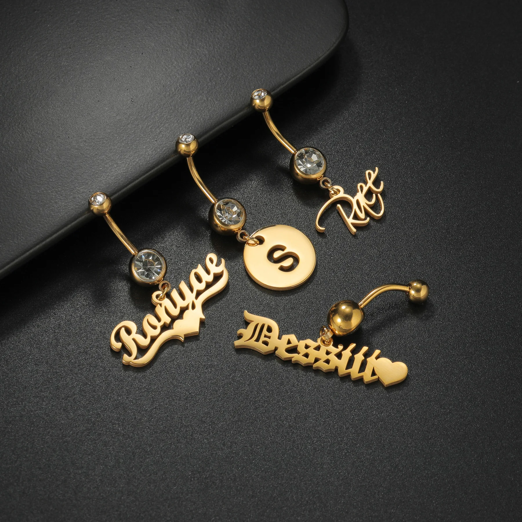 Customized Name Navel Nails Belly Button Ring Stainless Steel Personalized Name Belly Piecring Ring Sexy Body Women Jewelry Gift
Customized Name Navel Nails Belly Button Ring Stainless Steel Personalized Name Belly Piecring Ring Sexy Body Women Jewelry Gift