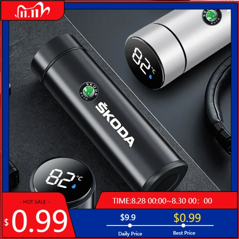 Термос-стакан из нержавеющей стали с вакуумной изоляцией и дисплеем температуры для автомобилей Skoda Octavia, Fabia, Kamiq, Kapoq, Kodiaq, Rapid, SC
Термос-стакан из нержавеющей стали с вакуумной изоляцией и дисплеем температуры для автомобилей Skoda Octavia, Fabia, Kamiq, Kapoq, Kodiaq, Rapid, SC