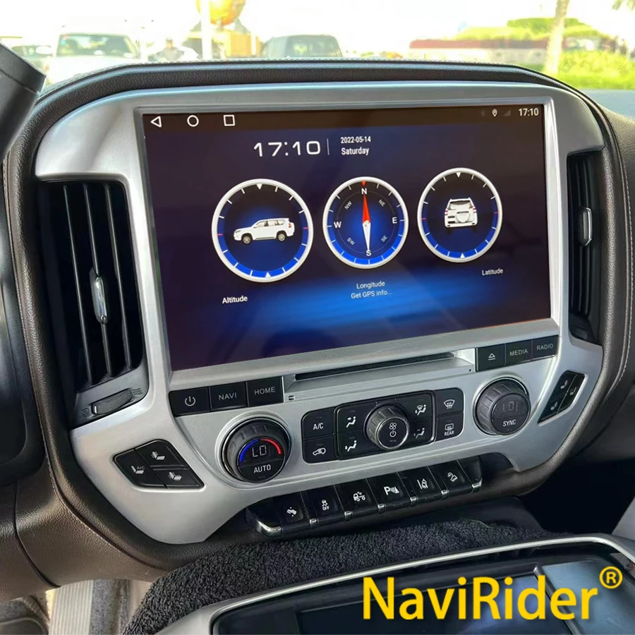 Автомобильный радиоприемник 13,3 дюймов, Android, стерео для Chevy Silverado 1500 2018 Chevrolet GMC Sierra 2014-2020, GPS, мультимедийный плеер, навигация
Автомобильный радиоприемник 13,3 дюймов, Android, стерео для Chevy Silverado 1500 2018 Chevrolet GMC Sierra 2014-2020, GPS, мультимедийный плеер, навигация