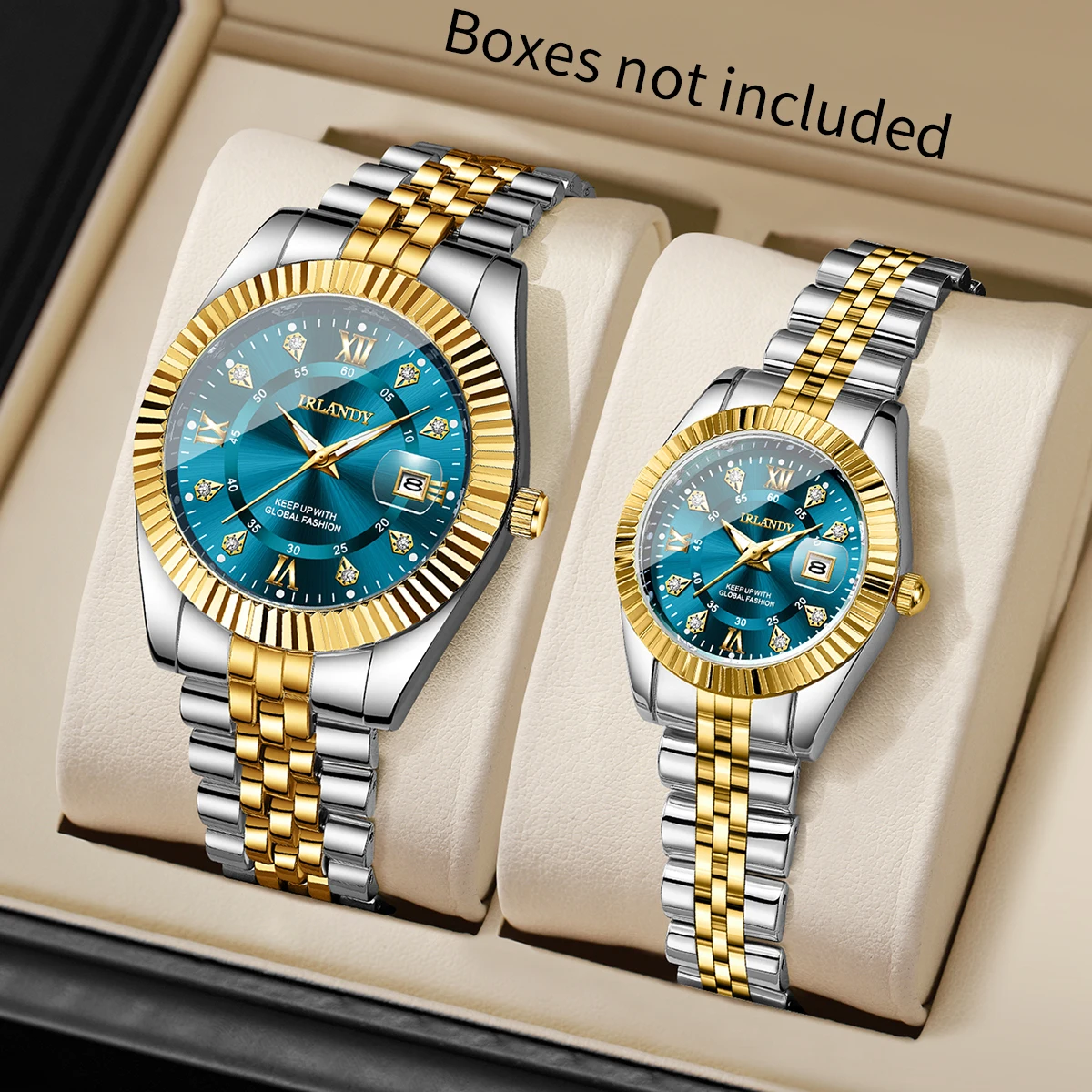 2PCS/Set Luxury Rhinestone Couple's Watches Men Calendar Quartz Watch Elegant Women Wristwatches Clock Gift(Without Box)
2PCS/Set Luxury Rhinestone Couple's Watches Men Calendar Quartz Watch Elegant Women Wristwatches Clock Gift(Without Box)