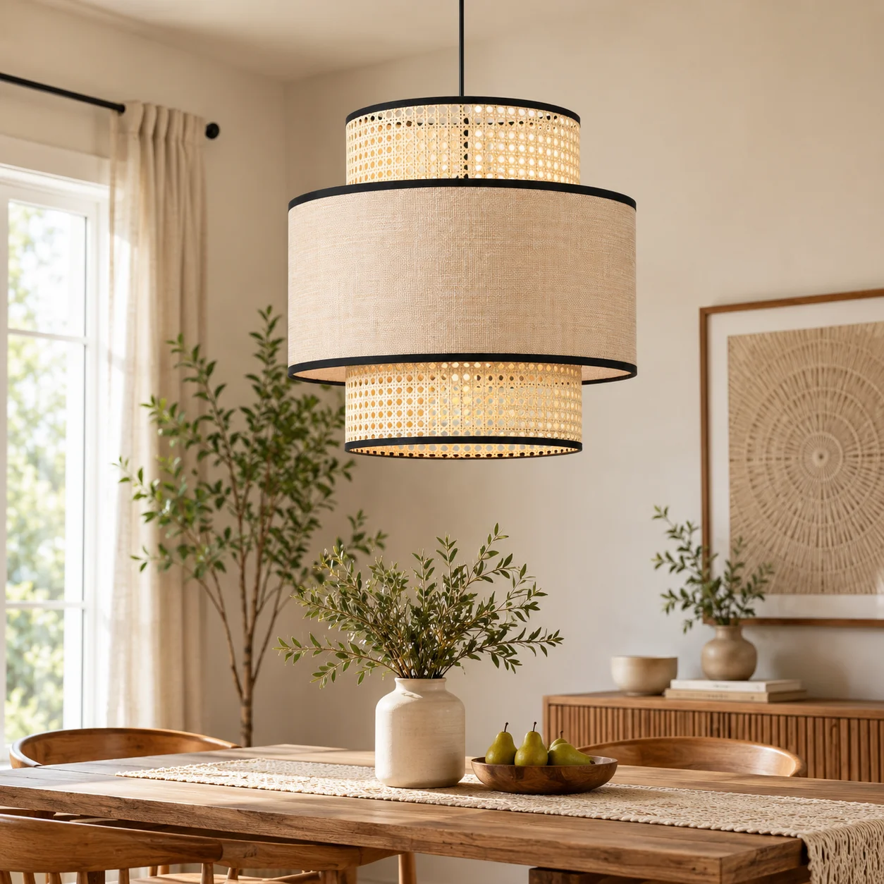 JOYINLED Rattan Bamboo Handmade Chandelier Hanging Lamp Nordic Minimalist Bedroom Dining Room Living Room Study Homestay Hotel
JOYINLED Rattan Bamboo Handmade Chandelier Hanging Lamp Nordic Minimalist Bedroom Dining Room Living Room Study Homestay Hotel