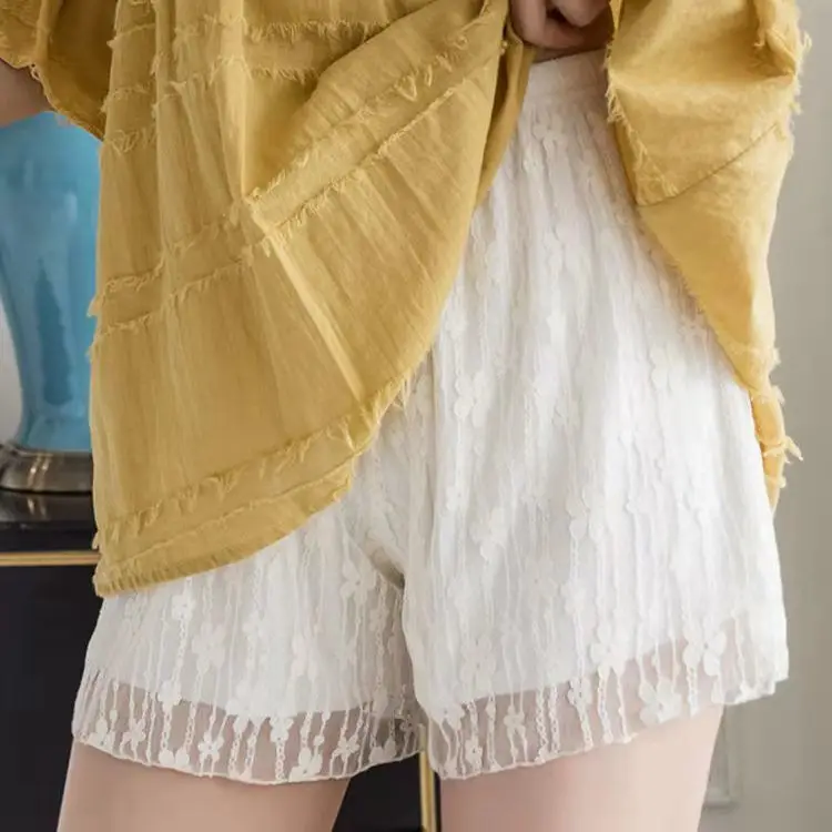 Lace Safety Pants Women's Summer Thin Three-Quarter Length Loose Home Shorts Bottoming Pants Casual Short Pants
Lace Safety Pants Women's Summer Thin Three-Quarter Length Loose Home Shorts Bottoming Pants Casual Short Pants